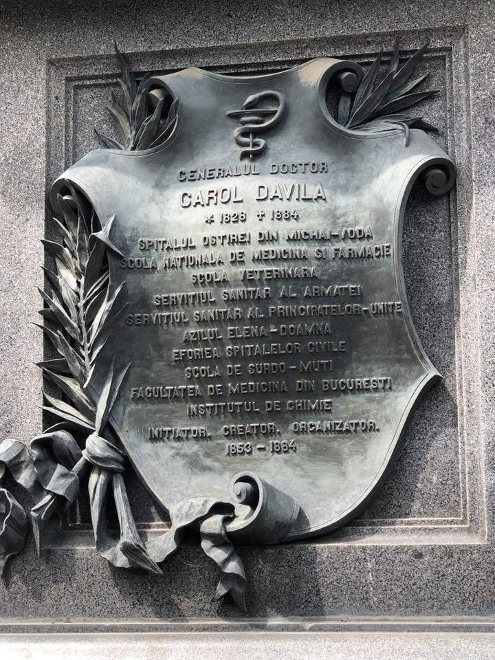 Carol Davila's statue, Bucharest(by Adrian Thomas) (3).jpg